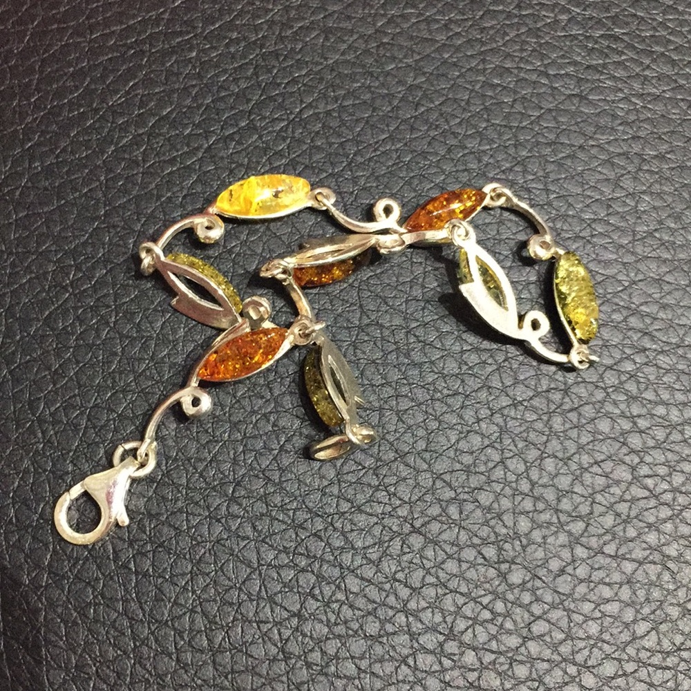 AMBER silver bracelet - Picture 2 of 5